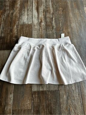 NWT Aerie Offline Cream Athletic Mini Skort Lined Tennis Preppy Womens XL